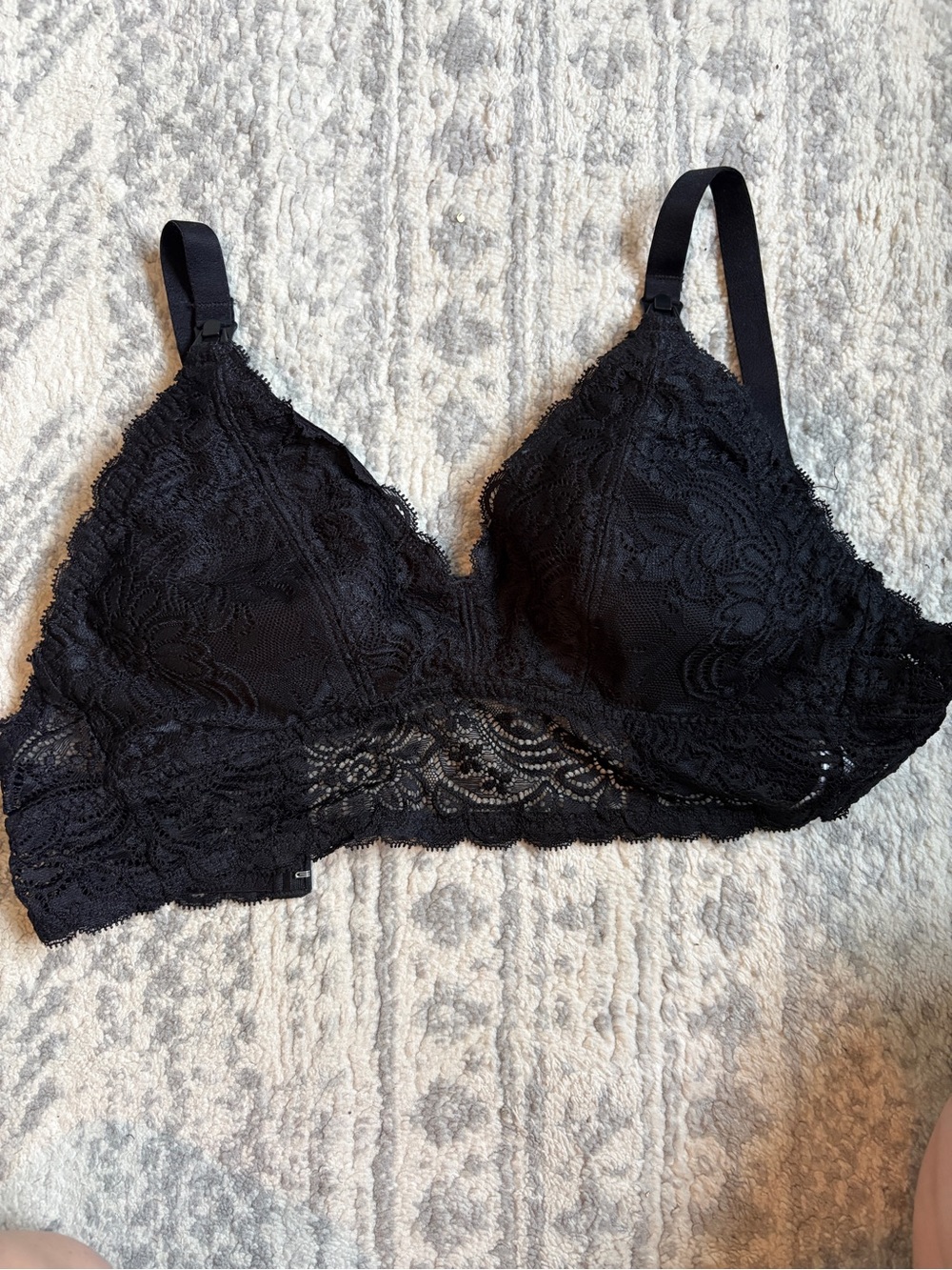 Black Lace Bralette - Women's Intimates